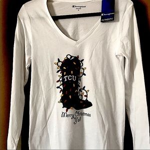 Brand new TCU Christmas T-shirt size M